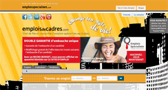 Desktop Screenshot of emploisdecadres.com